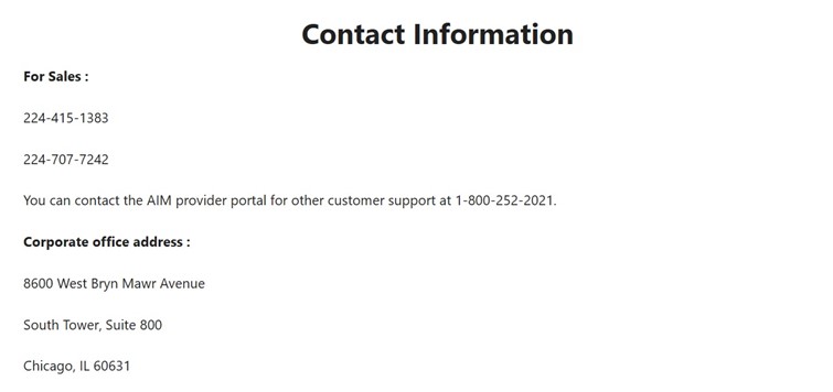 AIMS Provider Portal Phone Number